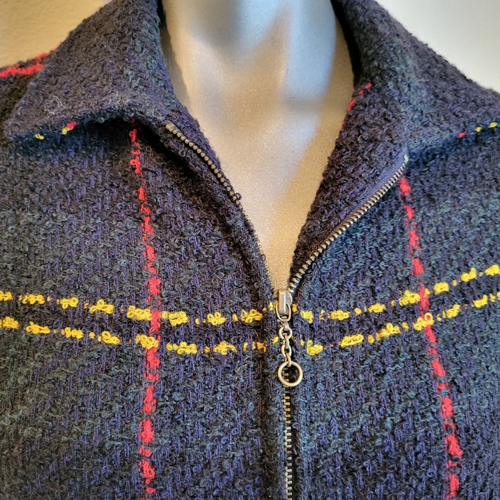 119. Finity Studio Wool Blend Zip Up Jacket - Size 8 - Picture 3 of 5